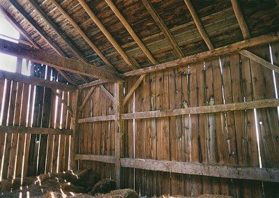 Scottish Barn before restoration, 2000, Photograph by Constance Kheel