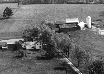 Aerial view of Nipmoose Farm, c. 1960s, Photographer unknown