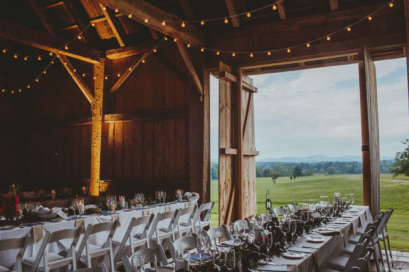 Historic Barns of Nipmoose Wedding, Photograph by Ro of Les Loups